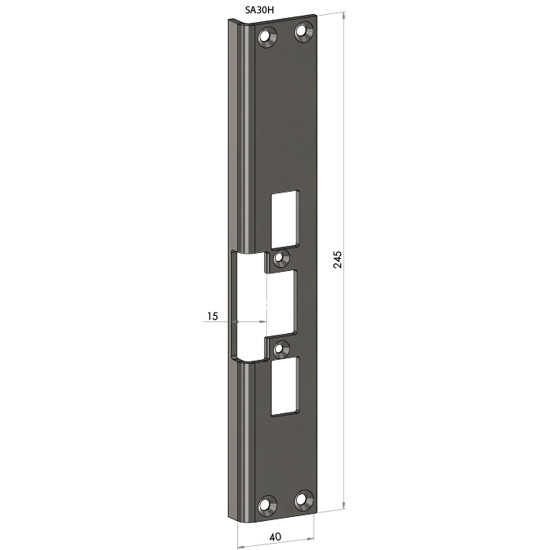 STOLPE SA-30-H VINKEL (4050/30EH/930H) F/EL.SL.STK ES17, ES19, ML57, ML59 SAFETRON RST. (E50105)