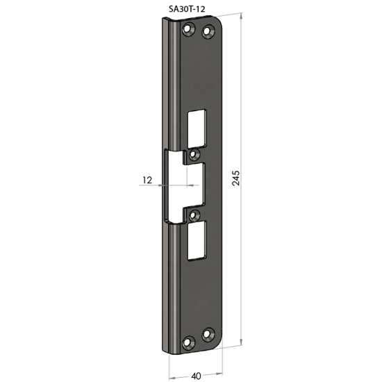 STOLPE SA-30-T-12 VINKEL (4003-12) F/EL.SL.STK ES17,  ES19, ML57, ML59 SAFETRON RST.