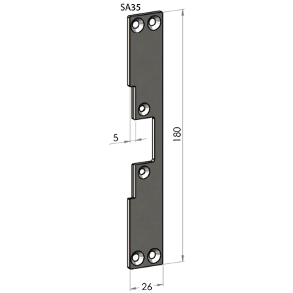 Bilde av STOLPE SA-35 (4008 / 735) F/EL.SL.STK ES17, ES19, ML57, ML59 SAFETRON RST.