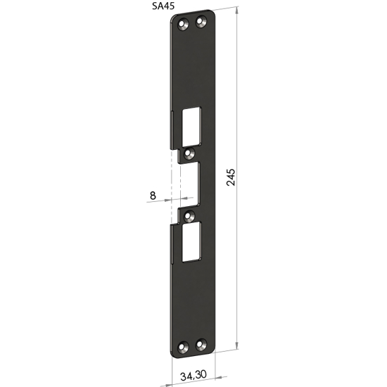 STOLPE SA-45 (4040 / 745 / 950-S) SCHÜCO ADS 50 NI F/EL.SL.STK ES17, ES19, ML57, ML59 SAFETRON RST.