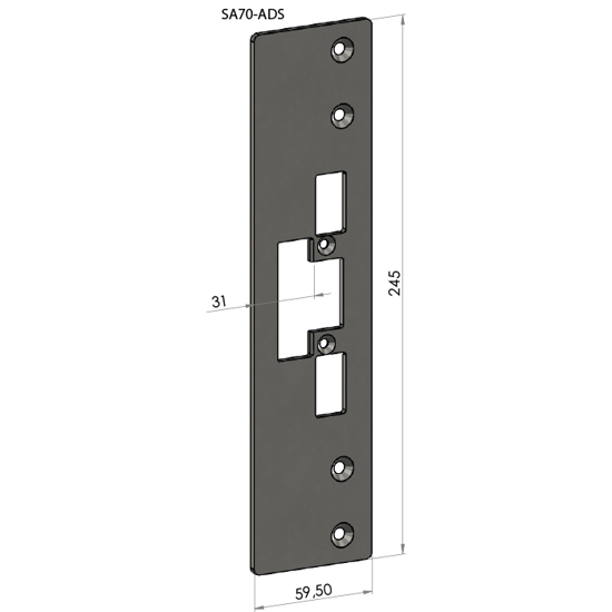 STOLPE SA-70-ADS (4027) SCHÜCO ADS 70 HD F/EL.SL.STK ES17, ES19, ML57, ML59 SAFETRON RST.