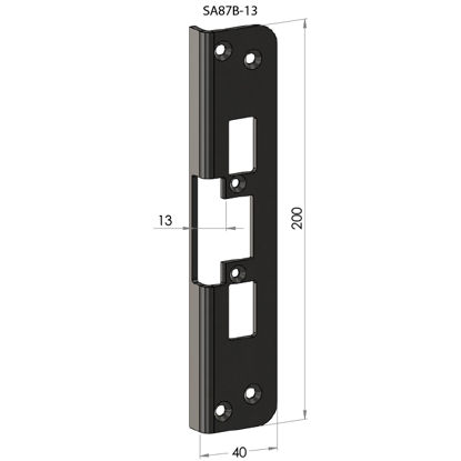Bilde av STOLPE SA-87B-13 (4005-13) F/EL.SL.STK ES17, ES19, ML57, ML59 SAFETRON RST.