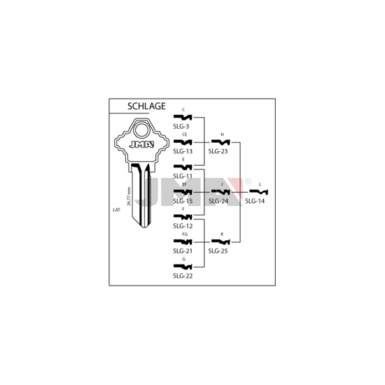 EMNE JMA SLG14/E.SH5L/S.SH16/O.1145L/HD.145L/CEA.SCH16 (O8108)