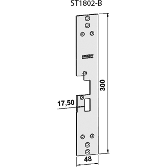 STOLPE (1802B) HØYRE WICONA 75 EVO, STEP 18 RST.` (E20121)