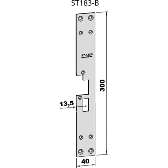 STOLPE 183B PLAN HØYRE STEP 18 RST. (E20102)