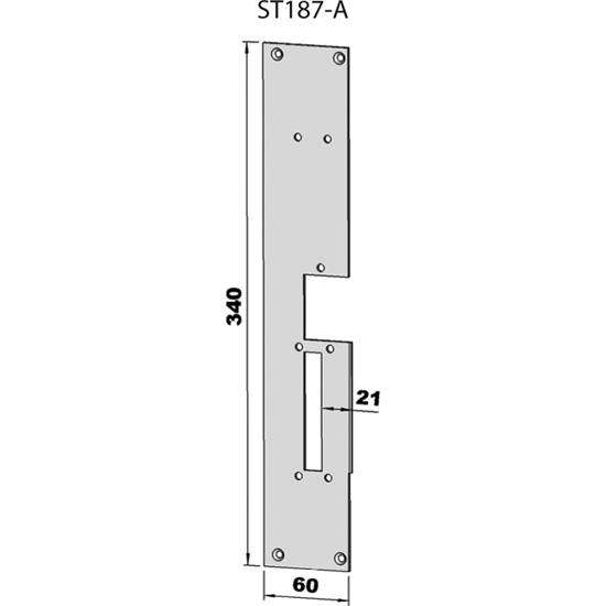 STOLPE 187A PLAN VENSTRE, SAPA 2074, STEP 18 RST.` (E20109)