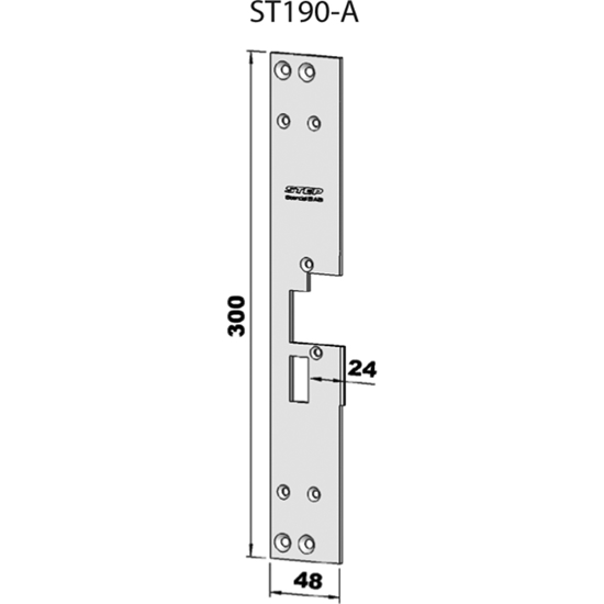 STOLPE 190A VENSTRE STEP 18 RST.` (E20113)