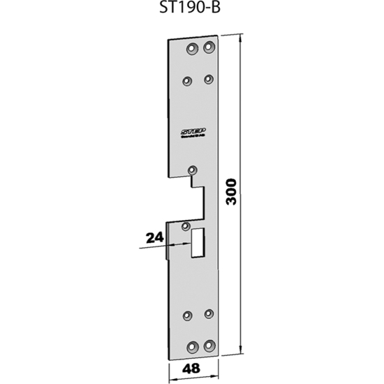 STOLPE 190B HØYRE STEP 18 RST.` (E20114)