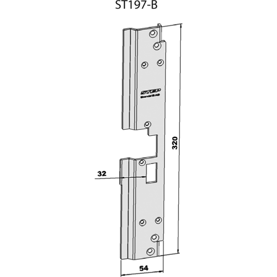 STOLPE 197B HØYRE, SCHÜCO ADS 70 HD, STEP 18 RST.` (E20120)