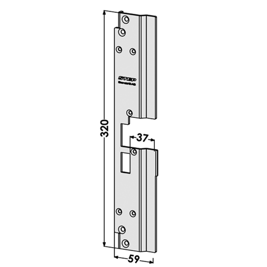 STOLPE 199A VENSTRE, SCHÜCO ADS 75 HD, STEP 18 RST.` (E20124)