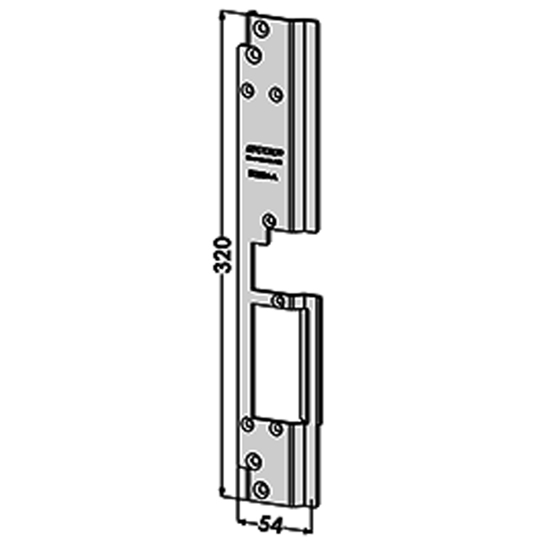 STOLPE 2804A PLAN VENSTRE, SCHÜCO ADS 70 FR, STEP 28E RST.` (E14112)