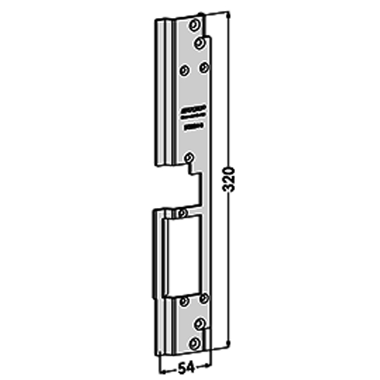 STOLPE 2804B PLAN HØYRE, SCHÜCO ADS 70 FR, STEP 28E RST.` (E14113)