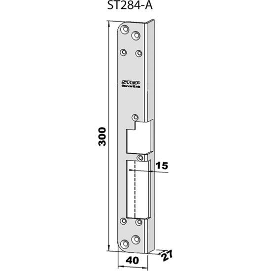 STOLPE 284A VINKEL M/RUNDE HJ. VENSTRE, CONNECT, STEP 28E RST. (E14102)