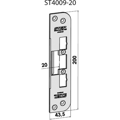 Bilde av STOLPE 4009 20MM STEP 40/90 RST.` (E11160)