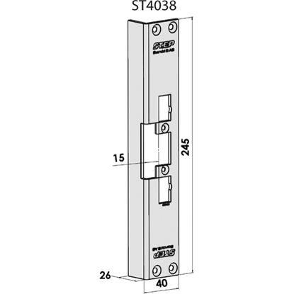 Bilde av STOLPE 4038 STEP 40/90 RST. (E11137)