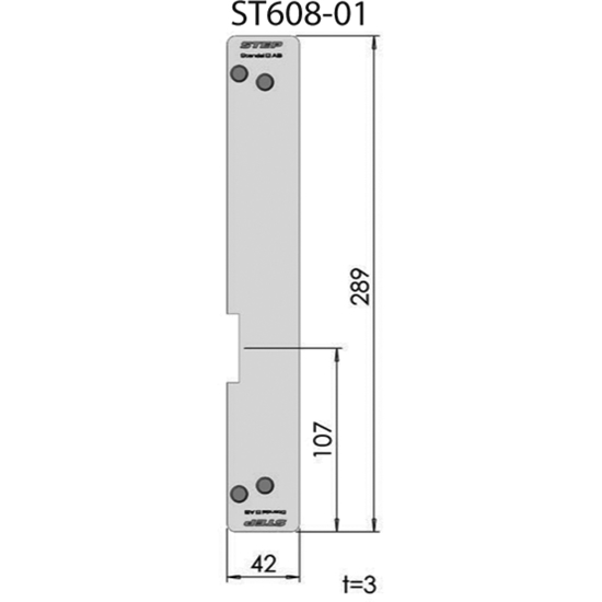 SIDEBESLAG 608-01 FOR 664F, 664N STEP 15 RST.` (E18102)