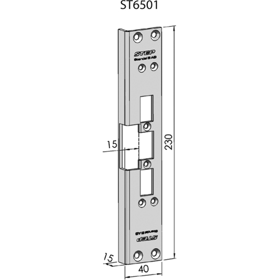 STOLPE 6501 VINKEL STEP 60 RST. (E13100)