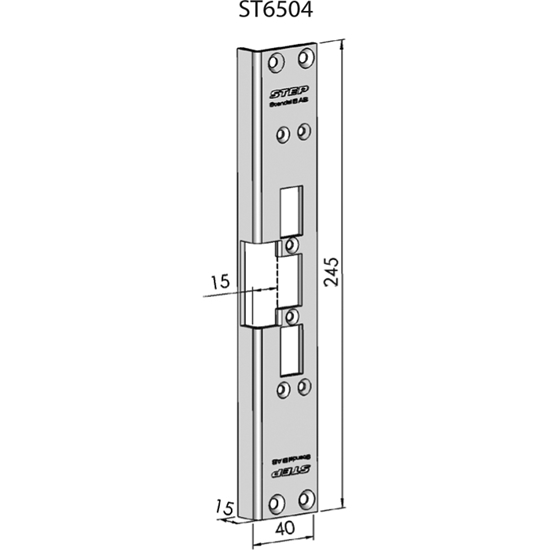 STOLPE 6504 VINKEL STEP 60 RST. (E13103)