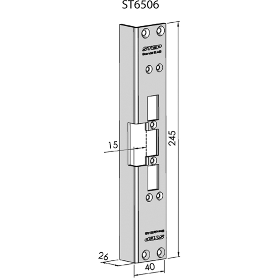 STOLPE 6506 VINKEL STEP 60 RST. (/*) (E13107)