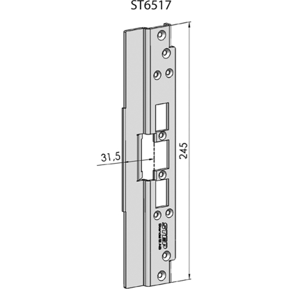 Bilde av STOLPE 6517, SCHÜCO ADS 70 HD STEP 60 RST. (E13118)