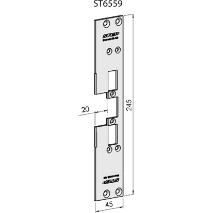 Bilde av STOLPE 6559 (731/20) STEP 60 RST. (E13130)