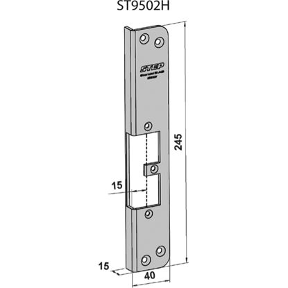 Bilde av STOLPE 9502H HØYRE STEP 92 RST. (E17102)