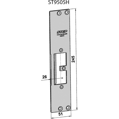 Bilde av STOLPE 9505H (ST6510/731-26) HØYRE STEP 92 RST.` (E17140)