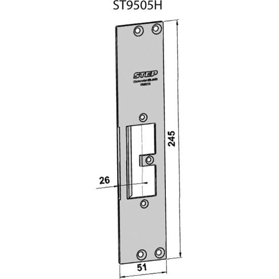 STOLPE 9505H (ST6510/731-26) HØYRE STEP 92 RST.` (E17140)