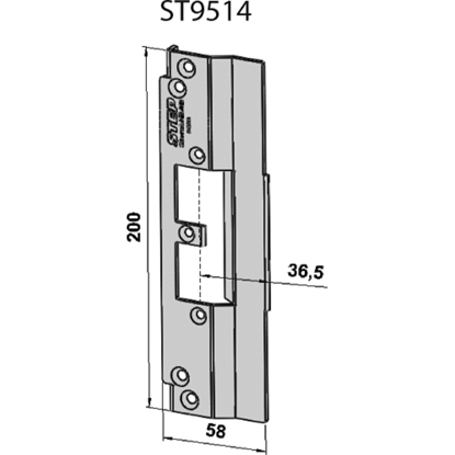 Bilde av STOLPE 9514, SCHÜCO ADS 75 HD, STEP 92 RST.` (E17141)