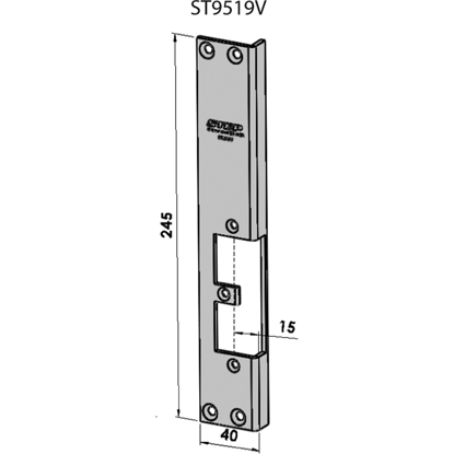 Bilde av STOLPE 9519 VENSTRE STEP 92 RST. (E17123)