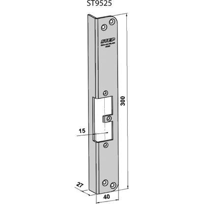 Bilde av STOLPE 9525 HØYRE STEP 92 RST. (E17125)