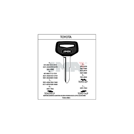 EMNE JMA TOYO14P/E.TY8RP/S.TOY4RAP/O.TY14LP (O2670)