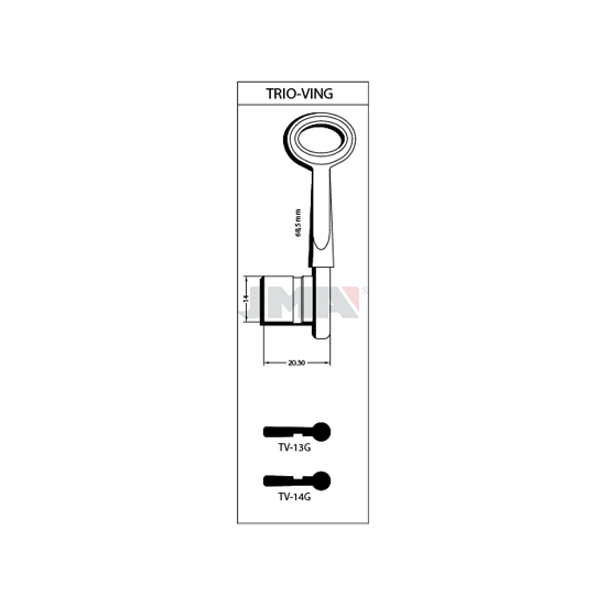 EMNE JMA TV14G/E.70TV14/S.6TR6 D-SERIEN 1-95D (17DF VENSTRE KUN PARTALL) MS.FN (N1552)