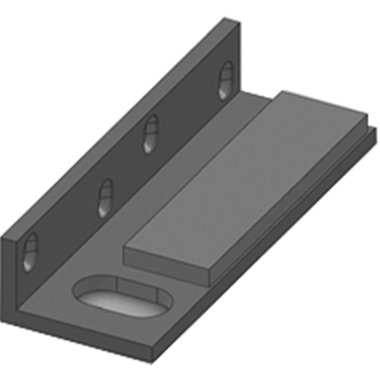 MONTERINGSBRAKETT L, FOR MAGNETLÅS VX2400LP SØLV (M1121)