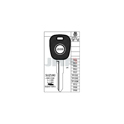 Bilde av TRANSP.EMNE JMA TP00SUZU14P2/E.T00SZ15P` (J1093)
