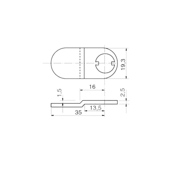 ARM RUKO 448770 M/KNEKK 1,5MM, VANNRETT TIL RUKO 5207/1607 ST.GULKR