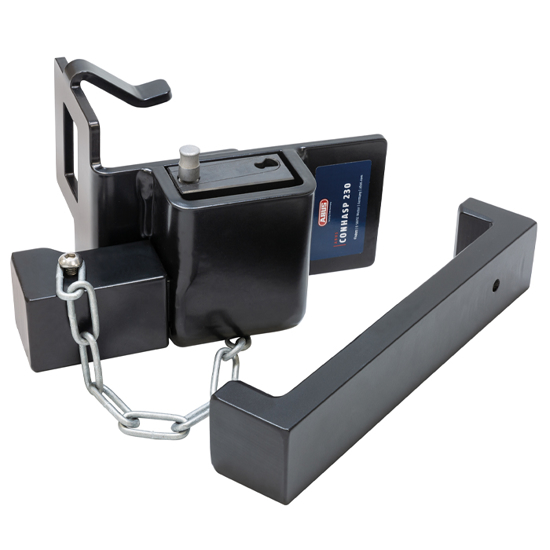 KONTEINERLÅS 230/100 CONHASP MED 10/30 VITESS 4000 SYLINDER FG.5 ABUS ST.SORT