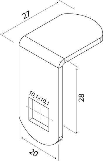 ARM BM 4488 M/90° KNEKK TIL ABUS SYLINDER 2607. RST.