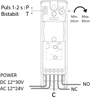 ÅPNINGSSENSOR BFIR BERØRINGSFRI, 12-24 VAC/DC, IP54, 2M KABEL, SORT