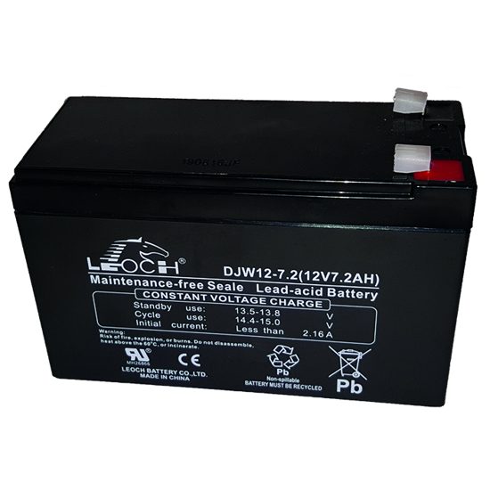 BATTERI DJW 12V, 7,2AH, BLYBATTERI, 10-12ÅR