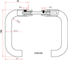 DØRVRIDER 519U UU 19MM U/SKILT DT 36-70MM (UNIVERSELL UTFORMING) RST.M