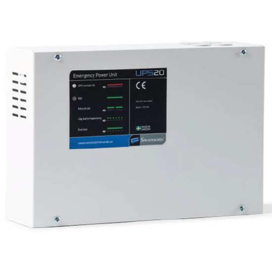 BATTERIBACKUP UPS22 230VAC 480W 5Ah BLYBATTERI, PLINTKOBL. 