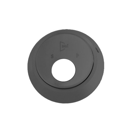 SYLINDERHUS 2068U HERDET M/HYLSE M/13MM RING PVD.SORT #