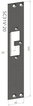 Bilde av STOLPE SC31V-20  F/EL.SL.STK ES22 SAFETRON RST. (ST9504V)