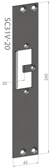 STOLPE SC31V-20  F/EL.SL.STK ES22 SAFETRON RST. (ST9504V)