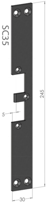Bilde av STOLPE SC35  F/EL.SL.STK ES22 SAFETRON RST. (ST9528)