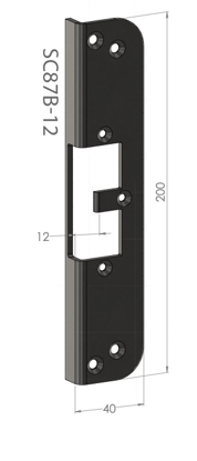 Bilde av STOLPE SC87B-12  F/EL.SL.STK ES22 SAFETRON RST. (ST9507)