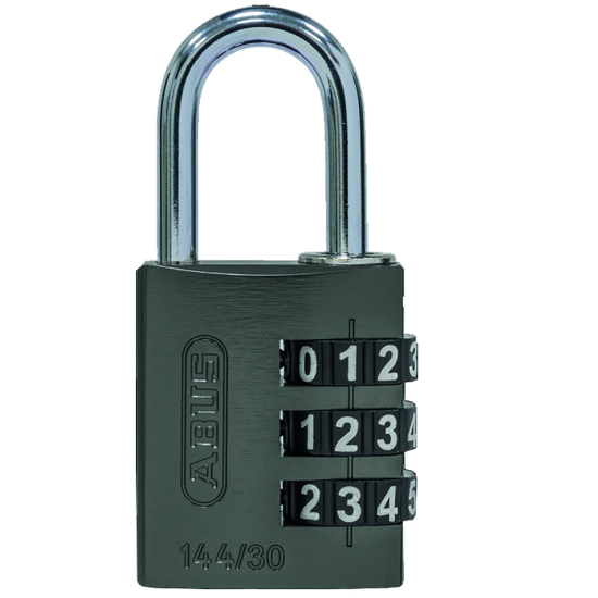 KODEHENGELÅS 144/30 M/3 KODEHJUL ABUS TITALIUM SV