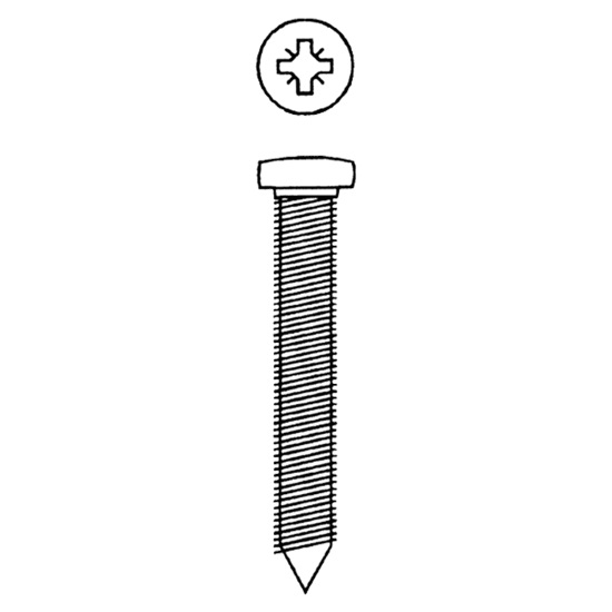 SYLINDERFESTESKRUE 2293 (SVENSK) M5X38MM PZ 2 ST.GALV (100354)