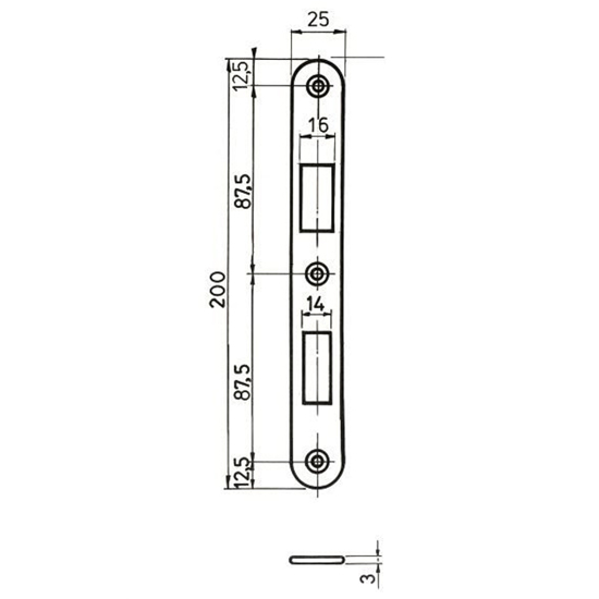 SLUTTSTYKKE SL5016 ALU PROFIL ST.FKR